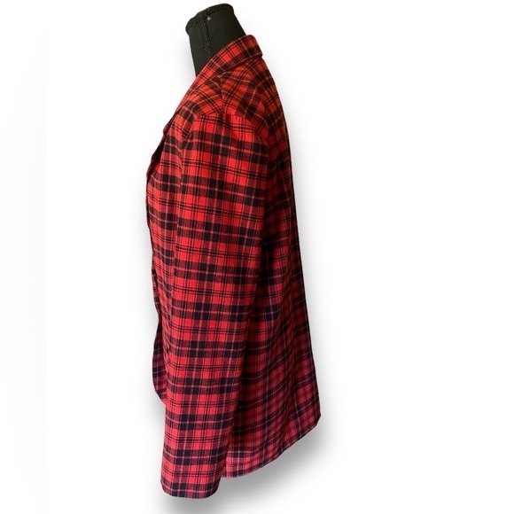 Vintage Tartan Plaid Goth Christy Girl One Button Oversized BlazerSize 8… - Picture 8 of 11